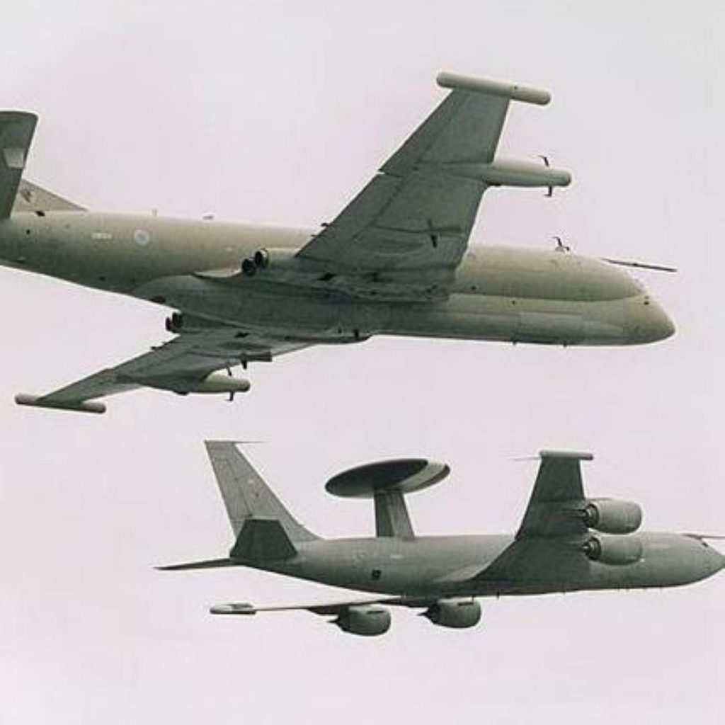 RAF Nimrods were grounded after the crash