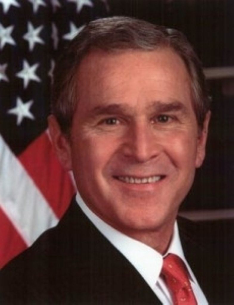 Bush unperturbed by protesters