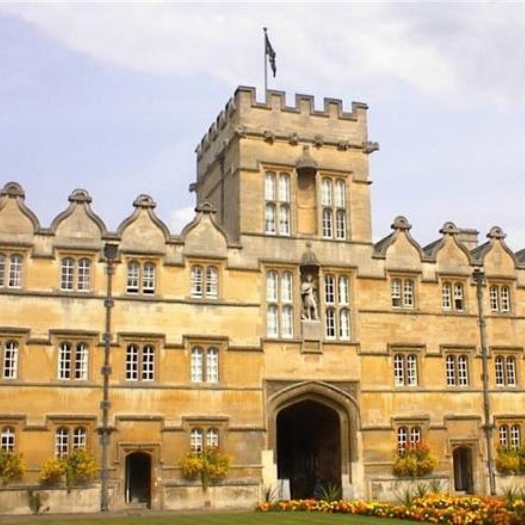 University College, Oxford, will be subject to competition just like everyone else