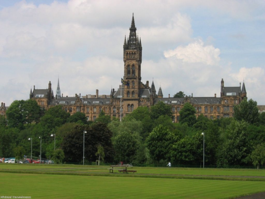 Michael Moore will deliver his speech at Glasgow University