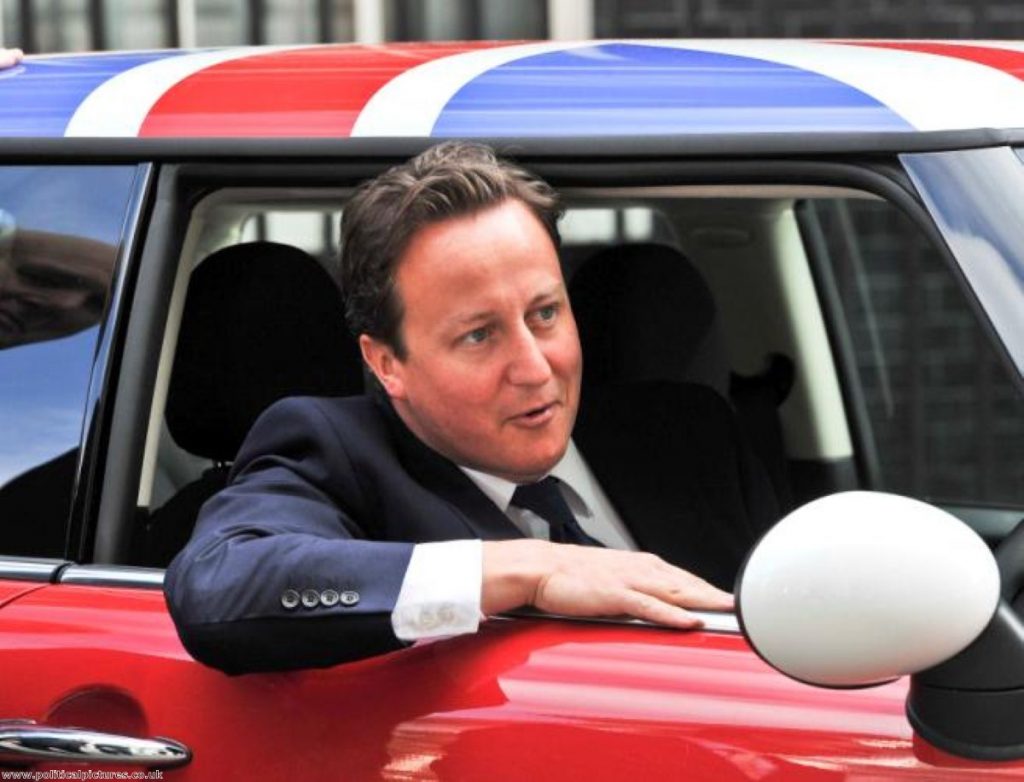 David Cameron: Um, is he wearing a seatbelt? 