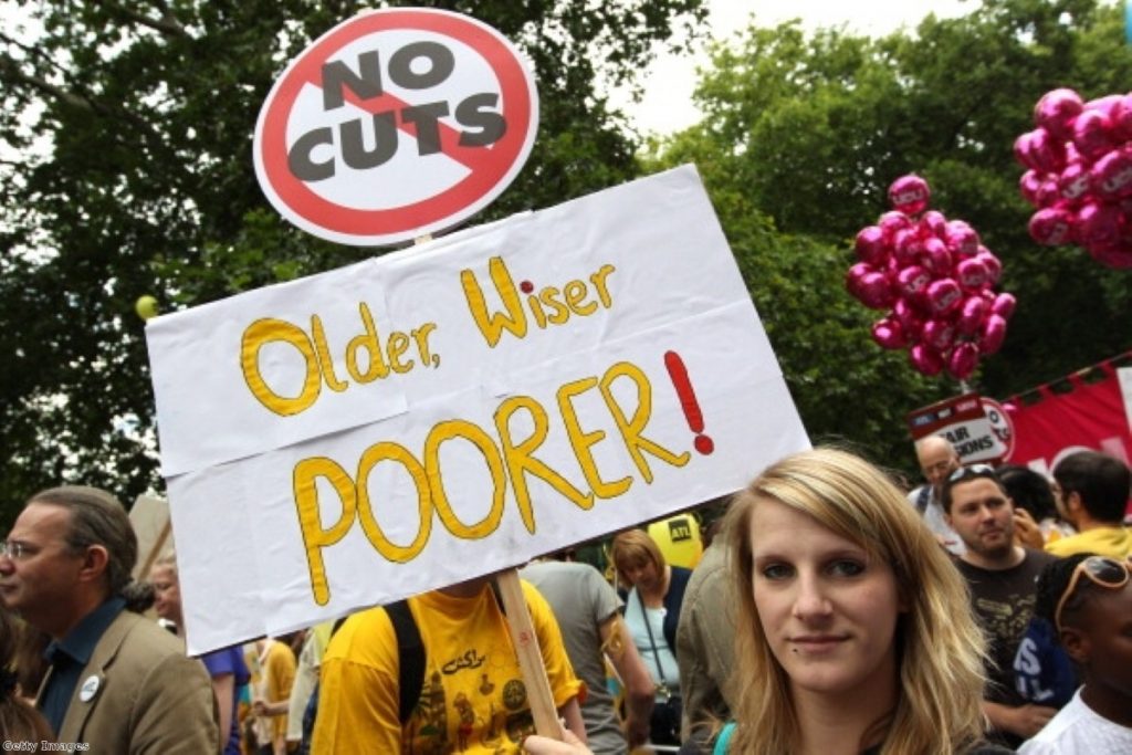 One of thousands of public sector workers who took strike action on Thursday