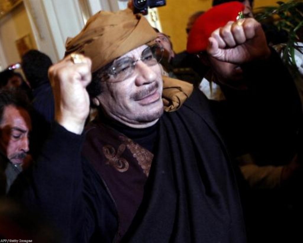 Muammar Gaddafi remains defiant