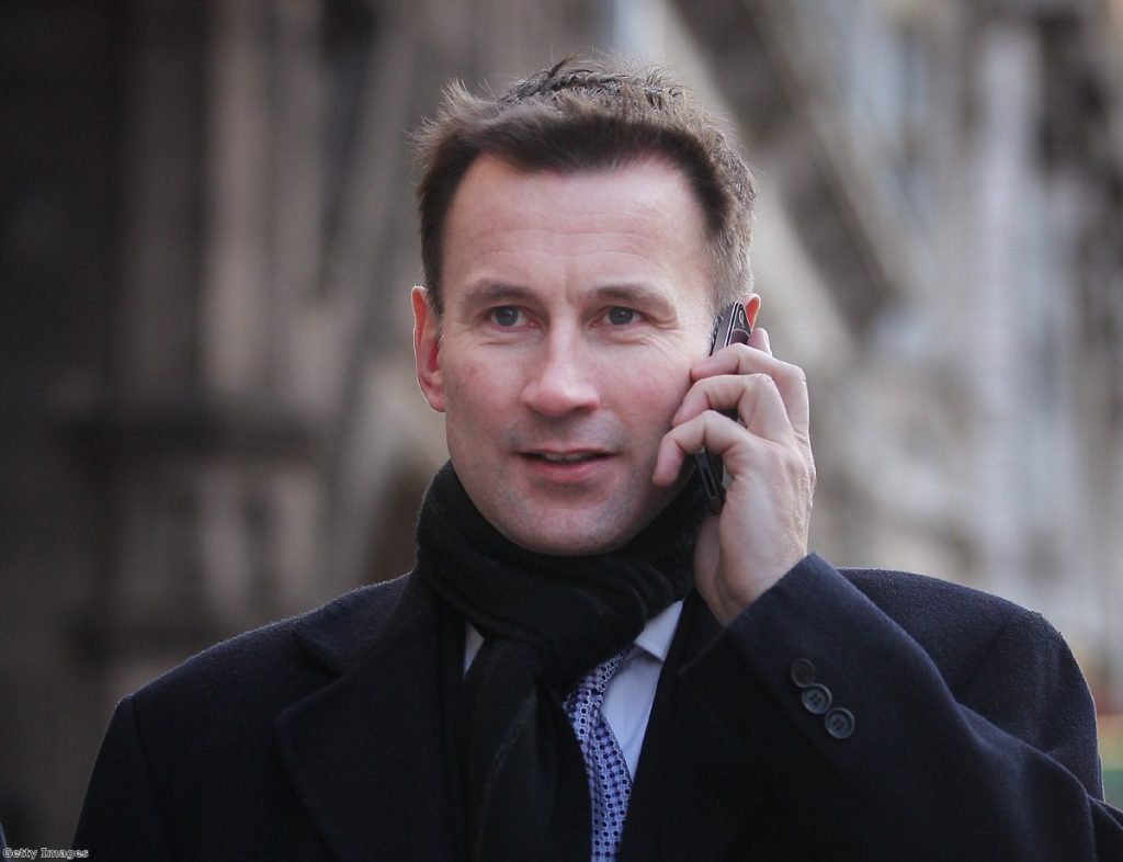 Media secretary Jeremy Hunt was handed responsibility for the BSkyB bid