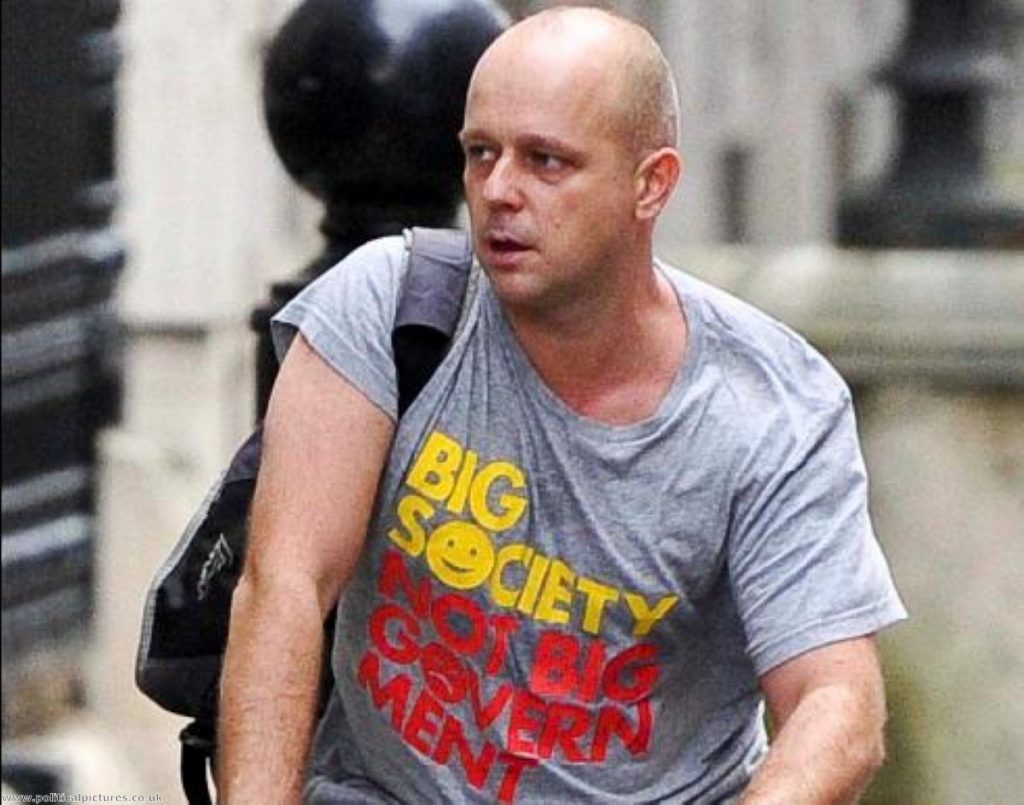 Steve Hilton, Cameron's strategy director, arrives at No 10