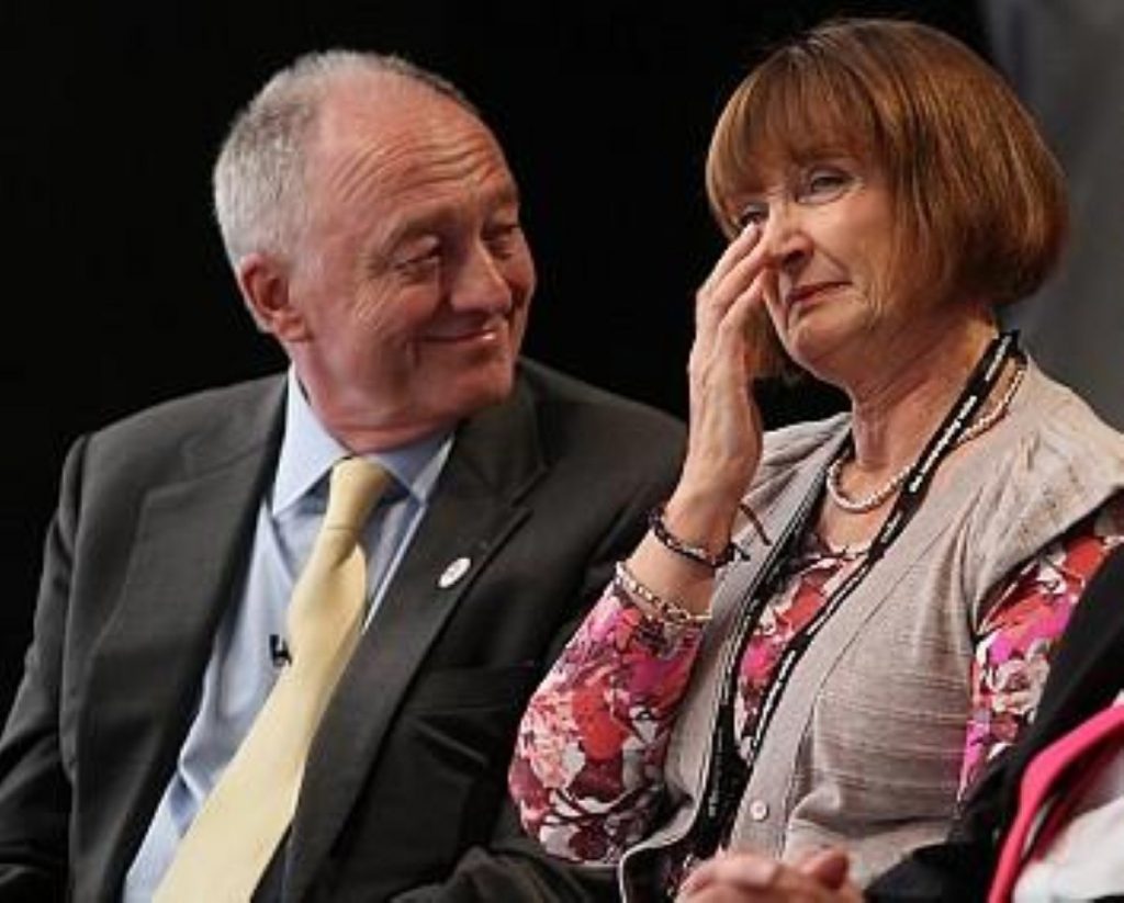 Ken Livingstone with Tessa Jowell in Liverpool earlier