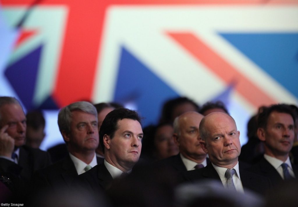 Cabinet secretaries watch Cameron