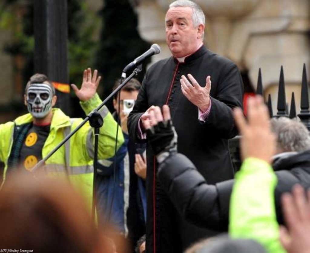 Graeme Knowles outside St Paul's yesterday