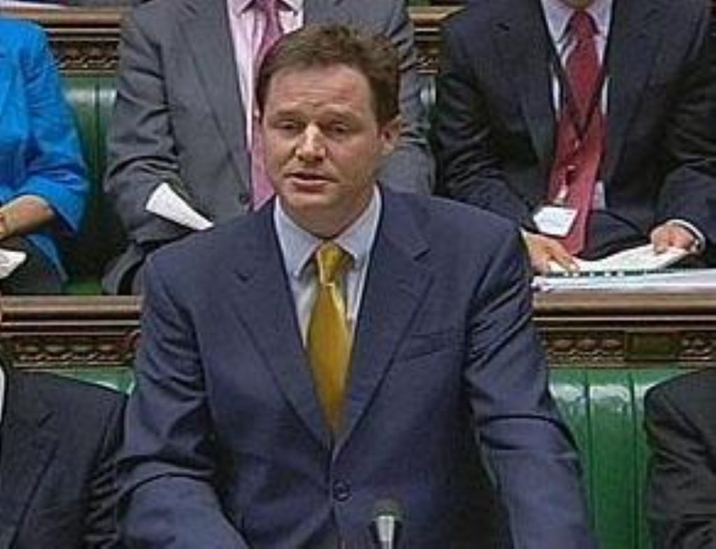 A tough gig for Nick Clegg