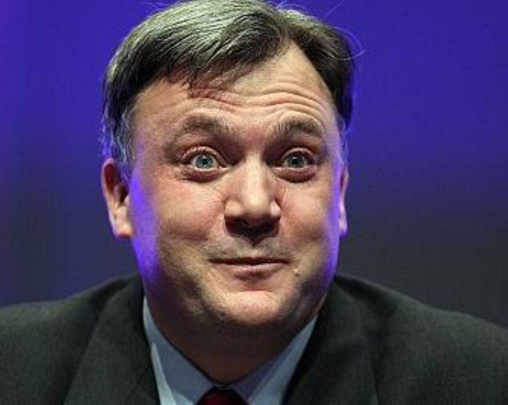 Shadow chancellor Ed Balls described last Thursday