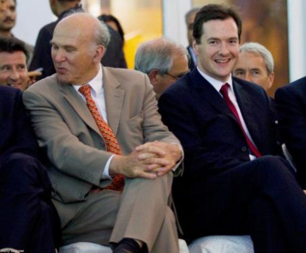 Vince Cable said George Osborne "didn