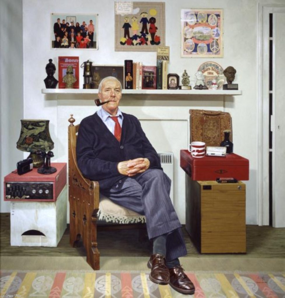 Andrew Tift, who painted Tony Benn