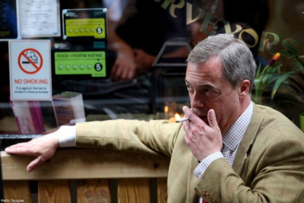 Nigel Farage: "I must stop smiling, stop laughing, stop having opinions, become like the rest of the professional political class? No chance! It isn't going to happen!"