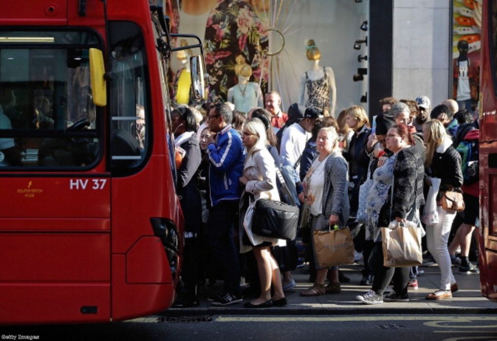 Pollution in central London running at dangerous levels.