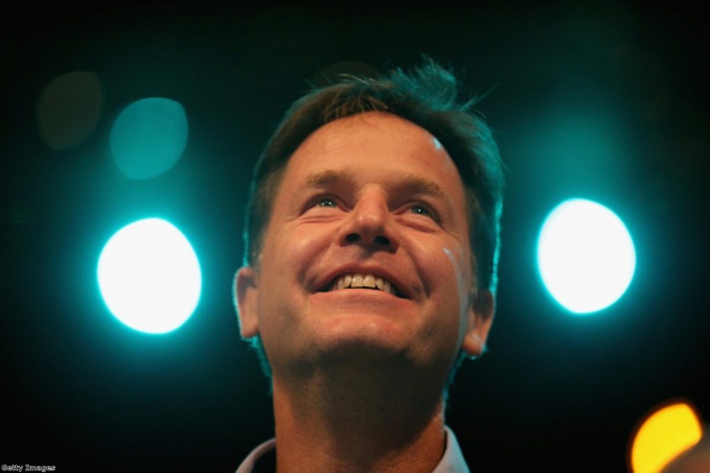 Nick Clegg: Still in a strong position, despite dismal poll ratings.  