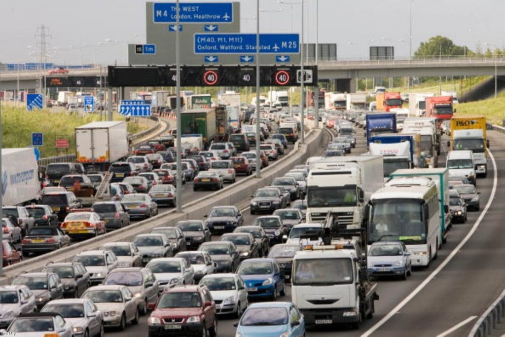 Repeated widening of the M25 motorway has failed to relieve congestion 