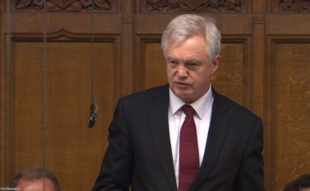 Davis admits he wants closest possible access to single market 