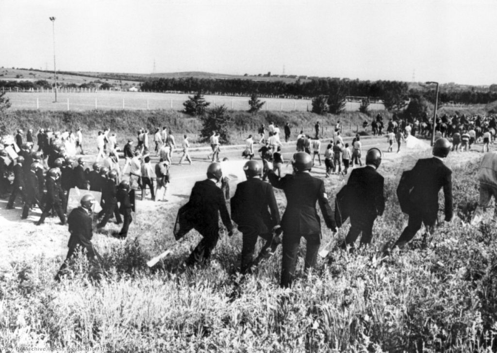 "Over the course of the miners' strike it was the narrative of 'picket line violence' which dominated broadcast news"