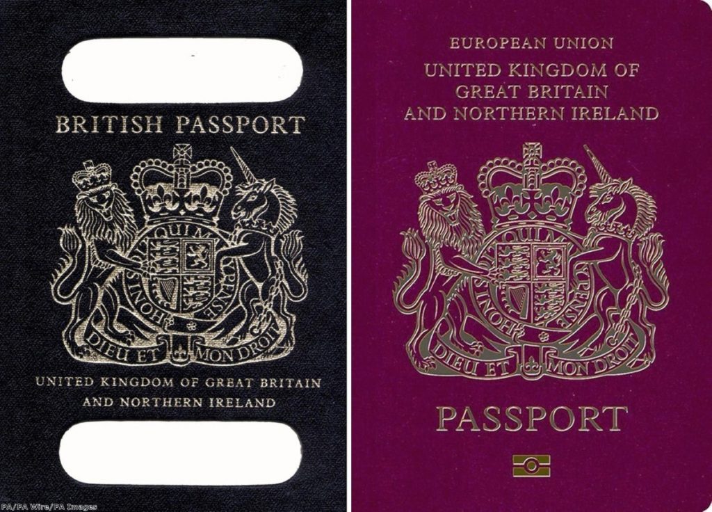 "Apparently the new passport will have images inside of Britishness" 