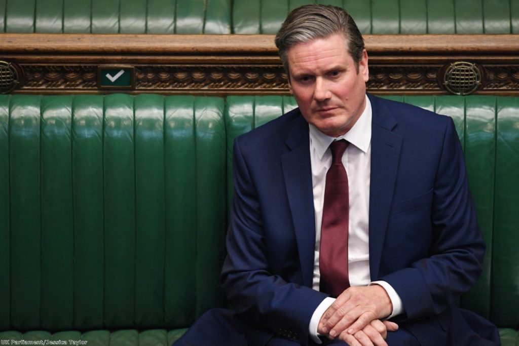 Starmer sits in the Commons during this week