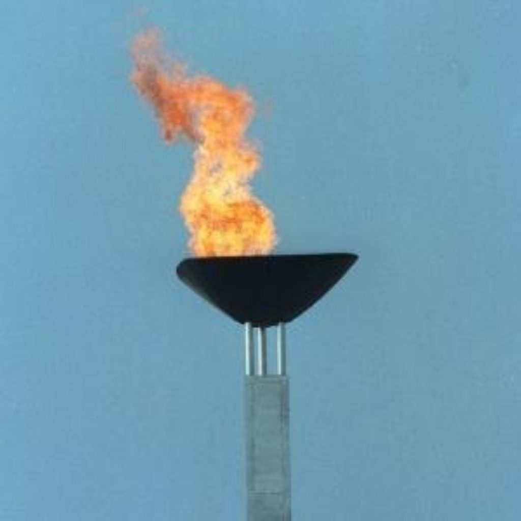 The Olympic flame