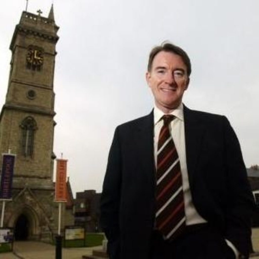 Peter Mandelson, business secretary