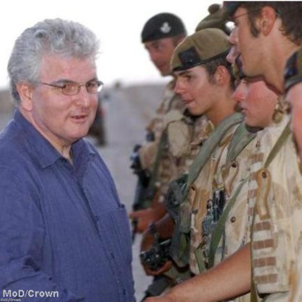 Des Browne in Iraq