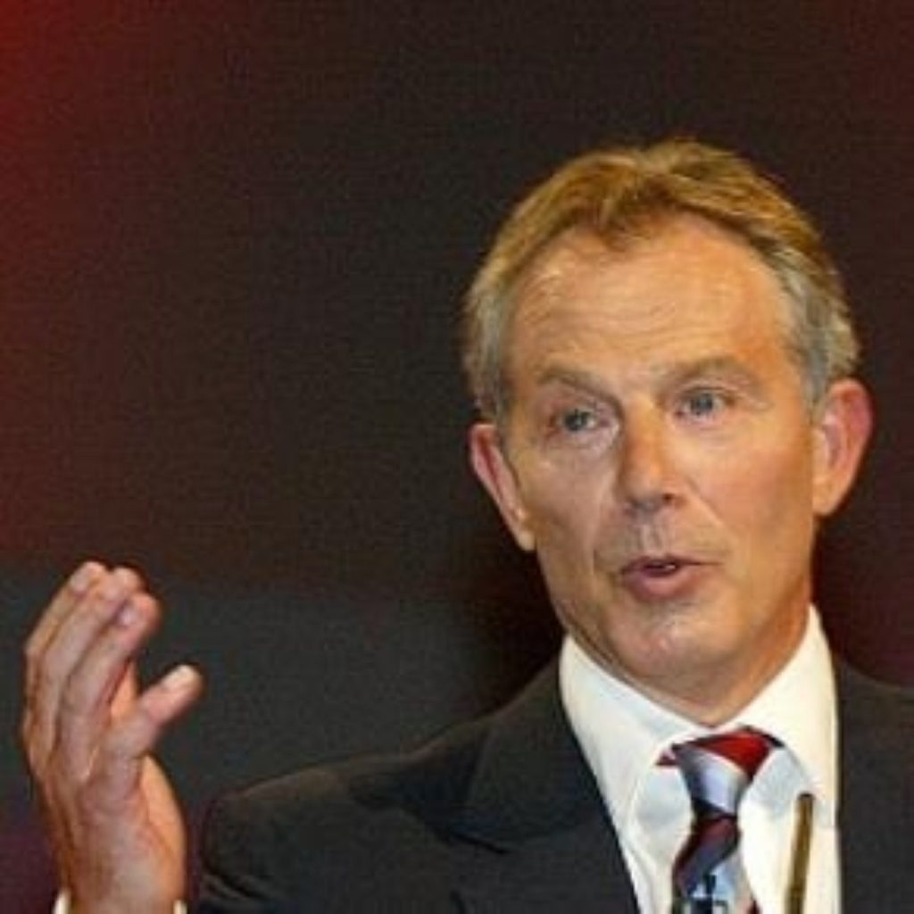 Mr Blair continues to defend his successor