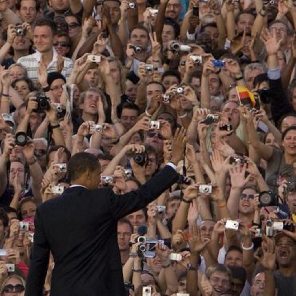 Barack Obama in Britain today