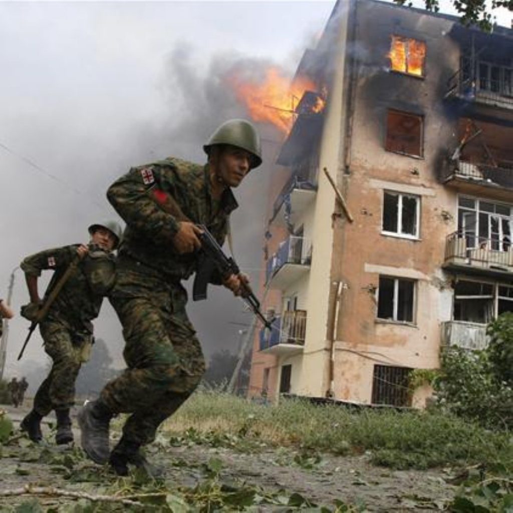 Fighting in South Ossetia during last month