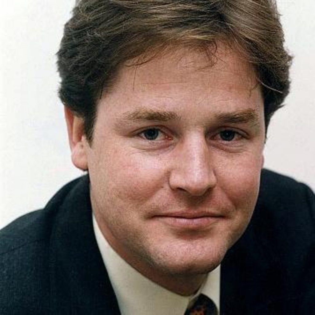 Clegg: Firing on the Tories