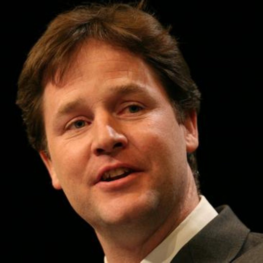 Clegg called youth unemployment a 