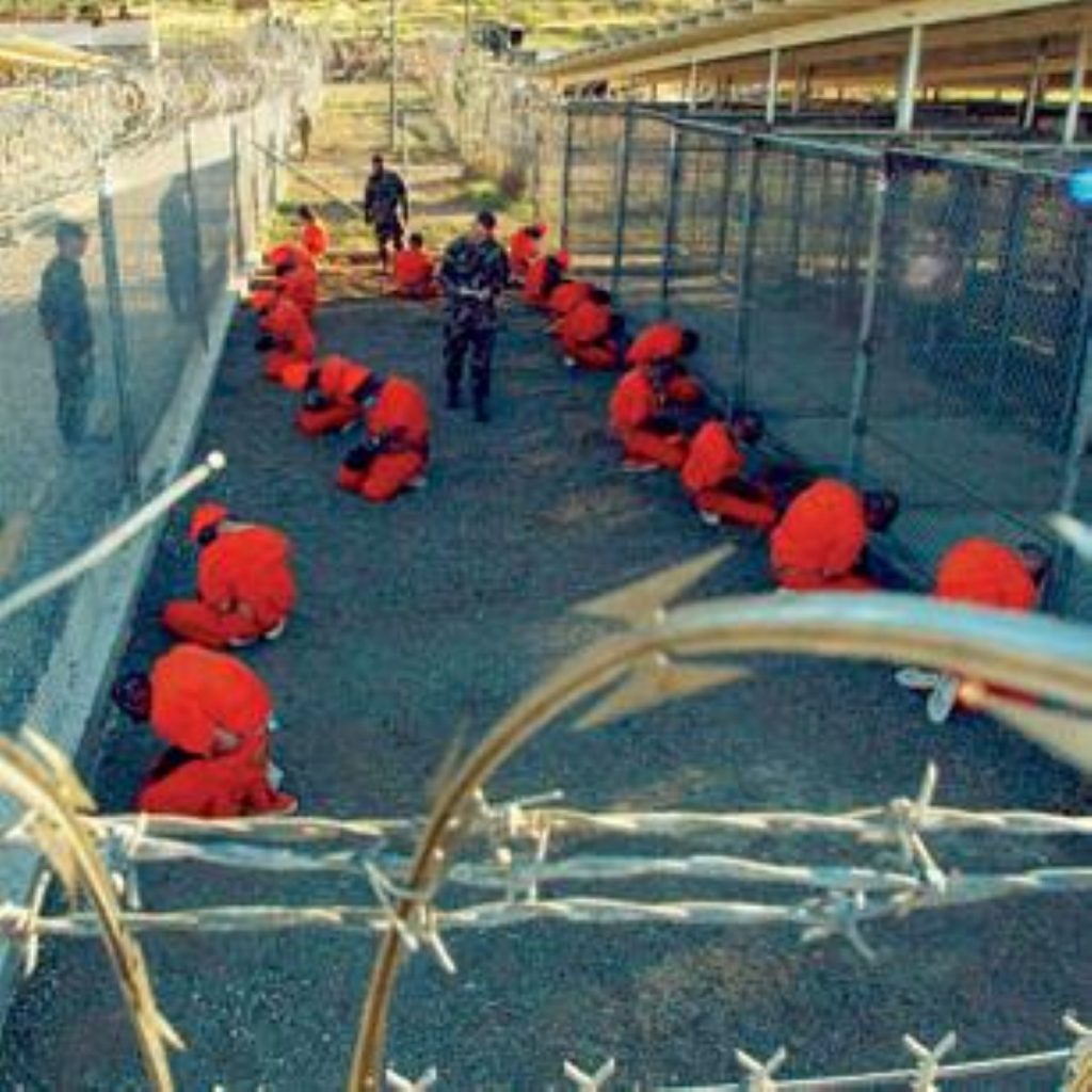 Three quarters of the 166 inmates of Guantanamo Bay are estimated to be participating in the hunger strike.