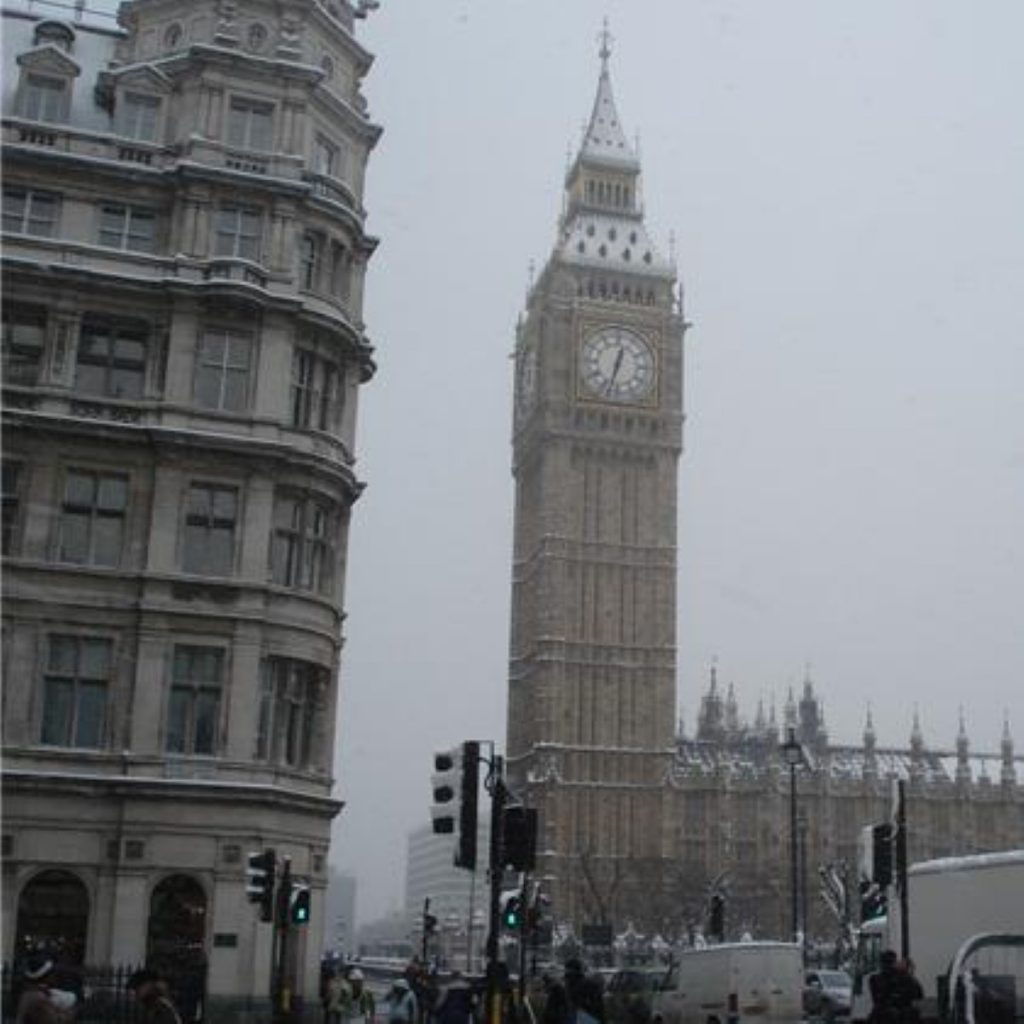 London has been brought to a standstill by the weather