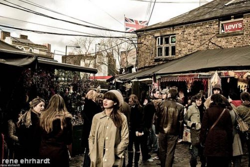 Shoppers in Camden market. Critics say the government