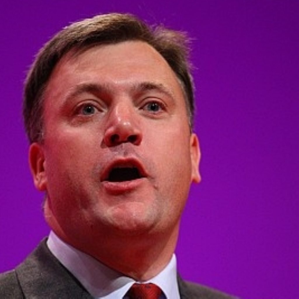 Children's secretary Ed Balls has set out possible large scale cuts to the education budget.