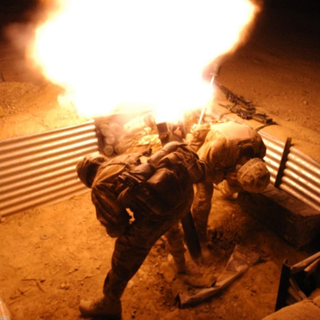 Troops fighting in Afghanistan