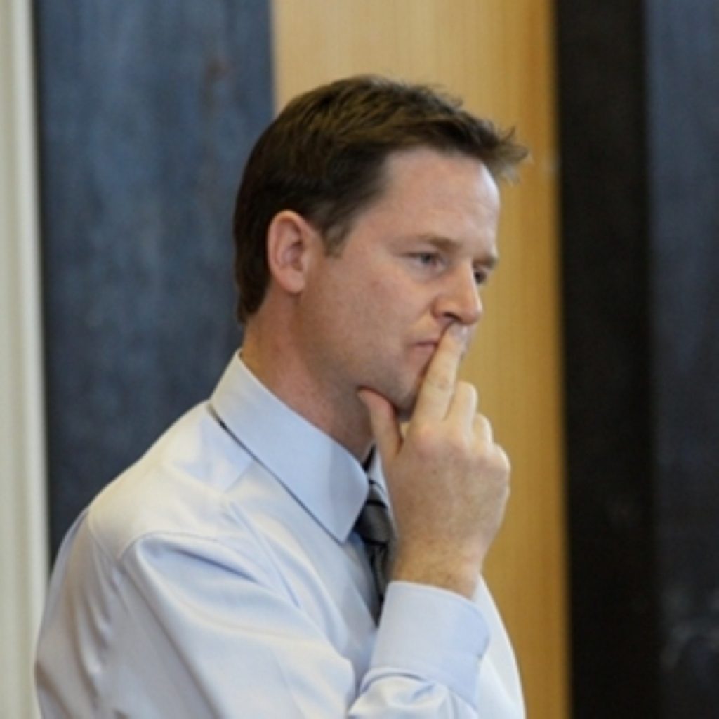 Nick Clegg determined to resist Tory eurosceptic moves