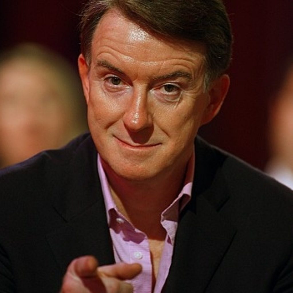 Peter Mandelson was speaking at a Progress event on monday night