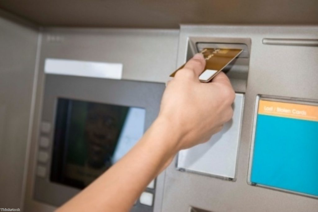 People could be encouraged to make small donations while they use ATMs