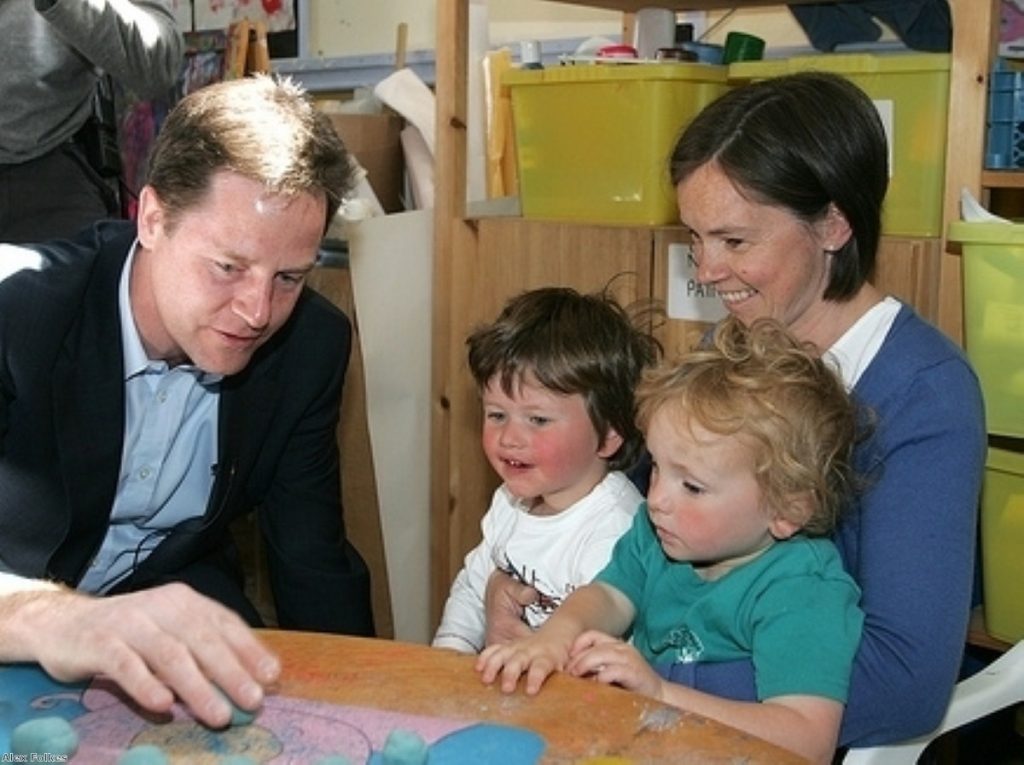 Nick Clegg said it was too complicated to remove richest parents from the coalition