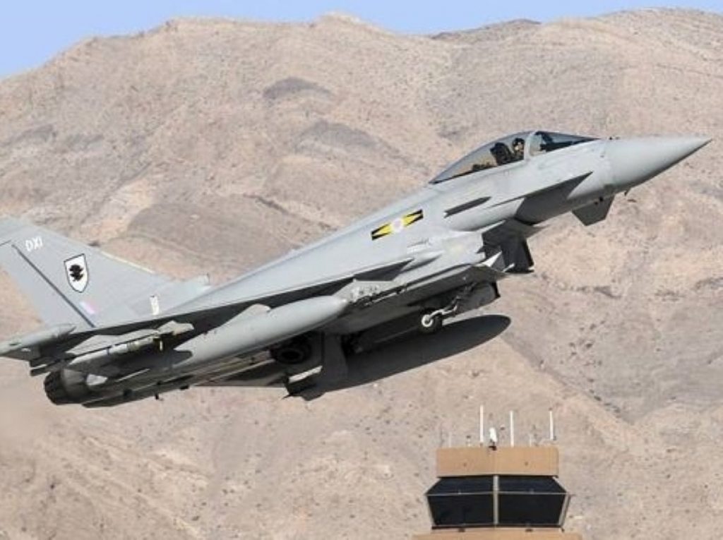 UK-made Typhoons were deployed over recent days 