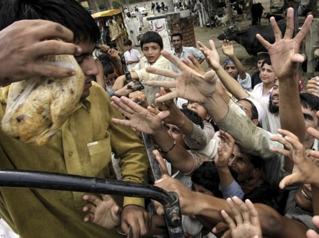 The floods have created misery over large areas of Pakistan, but the international response has been slow.