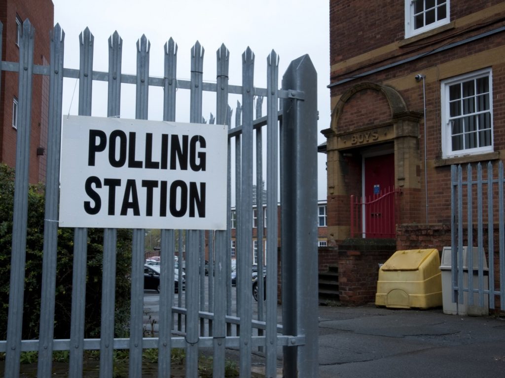 Polling Station at Old School