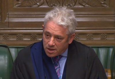 Panel says John Bercow should have parliamentary pass revoked for 